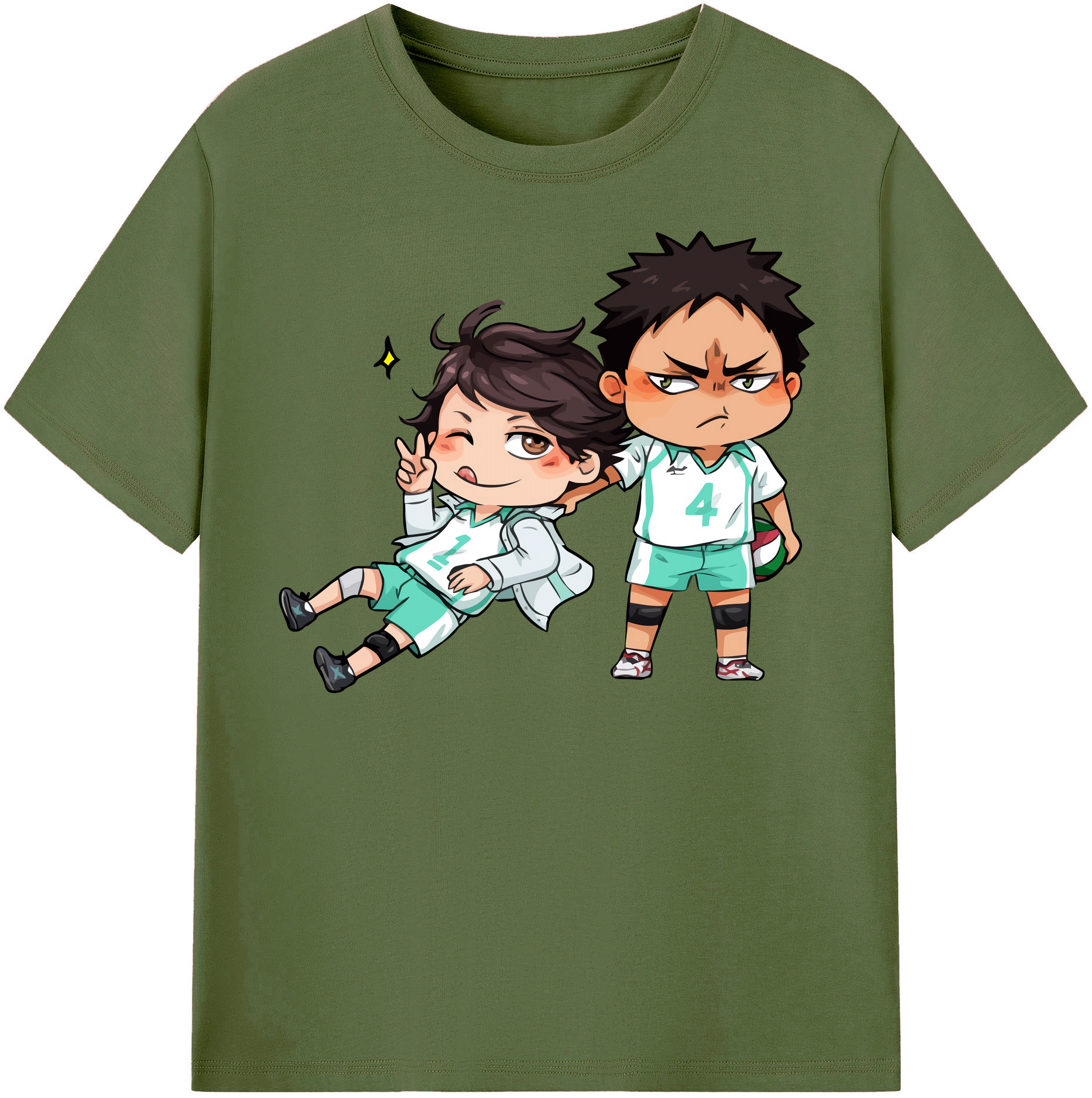 （画像用） ハイキュー!! Haikyu!! 綿100％半袖Tシャツ（フロントプリント）
